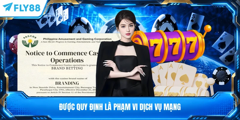 Được quy định là phạm vi dịch vụ mạng