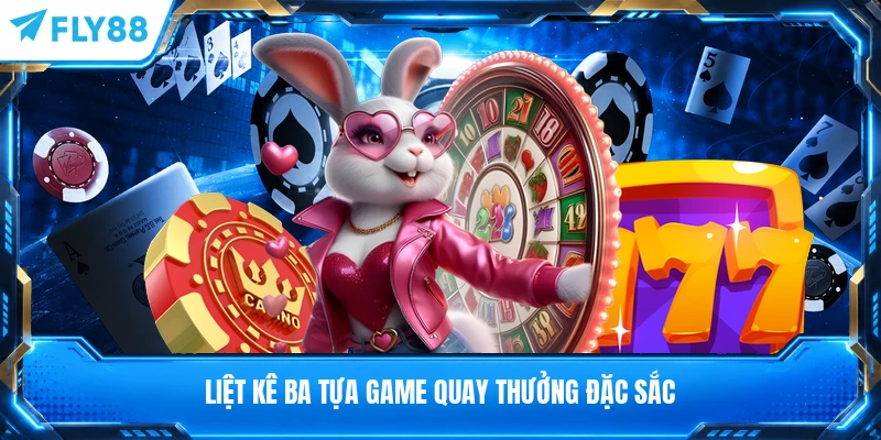 Liệt kê ba tựa game quay thưởng đặc sắc