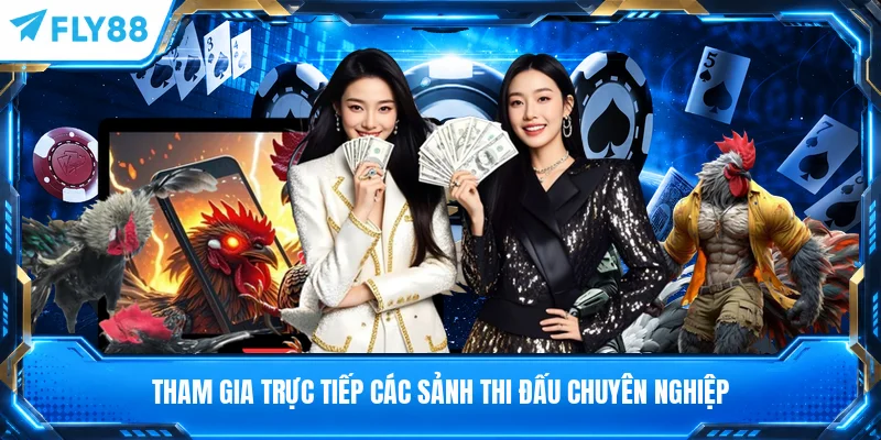 Tham gia trực tiếp các sảnh thi đấu chuyên nghiệp